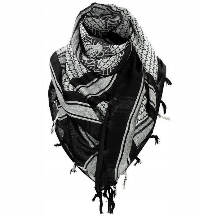 Арафатка-шарф Mil-Tec Ананас шемаг/куфия Черный/Белый