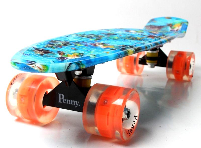 Пенниборд Penny Board Nemo с рисунком и светящимися колесами 57х15 см (504) - фото 3