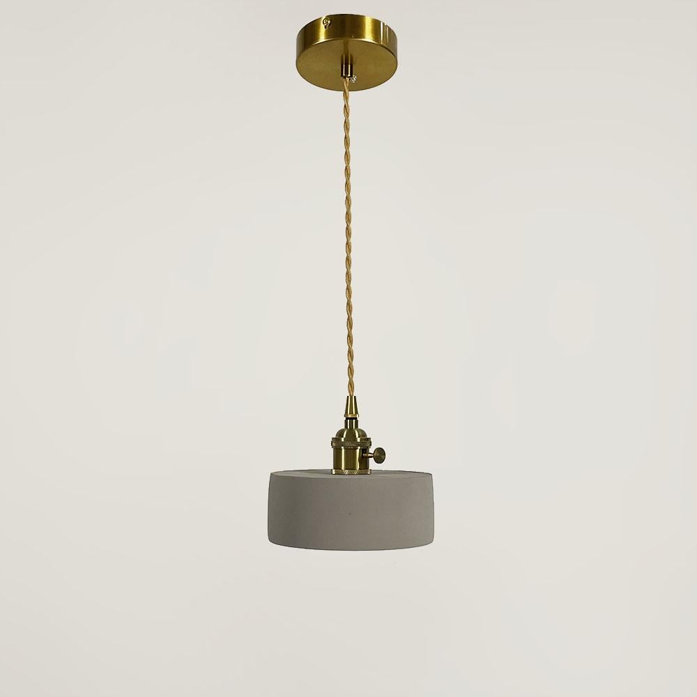 Підвіс із бетонним плафоном 15х6 см Латунь (MJ182/1 GR)