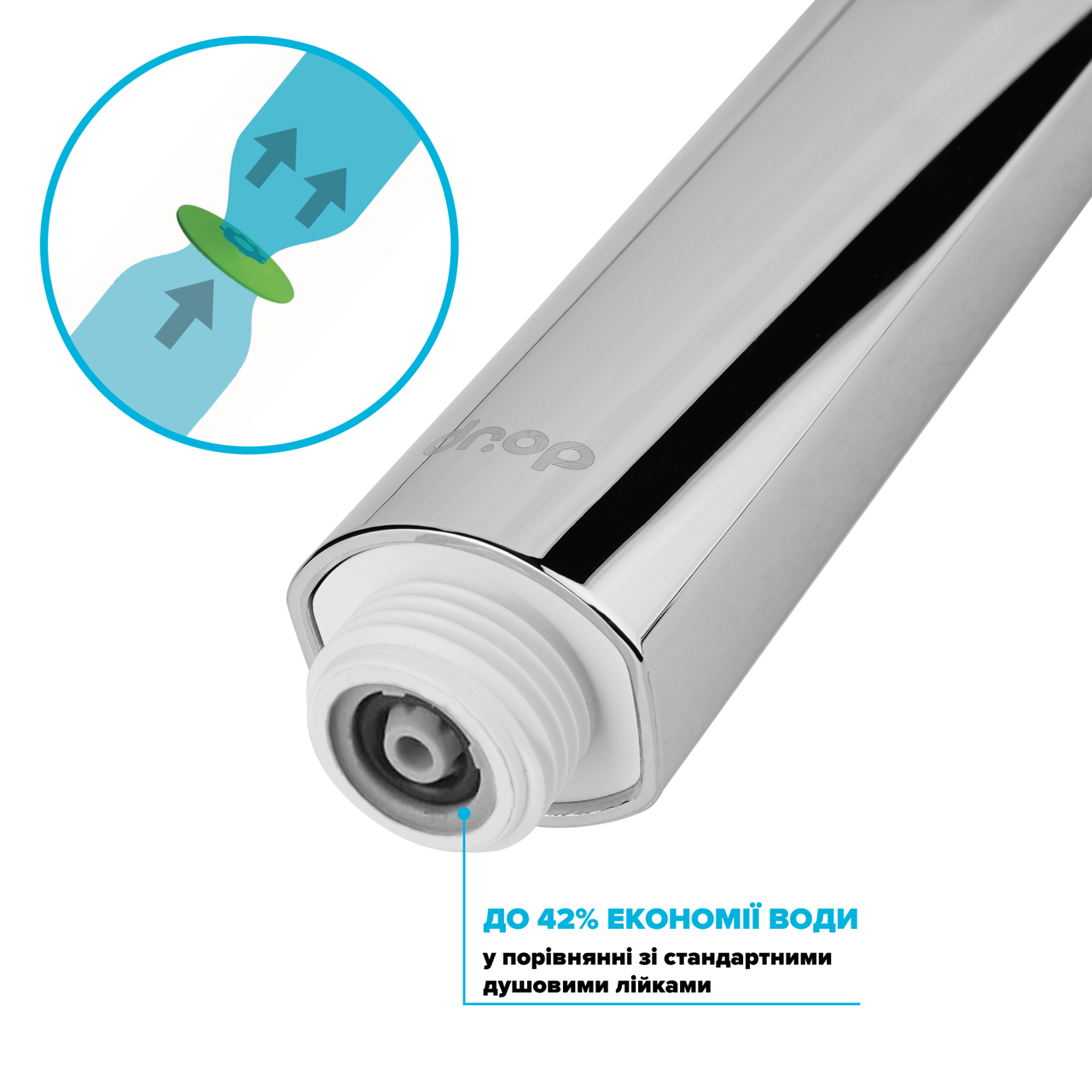 Лійка душова водозберігаюча Drop SPA3F-MULTI120WH X-CROSS із SPA потоками (24237580) - фото 5