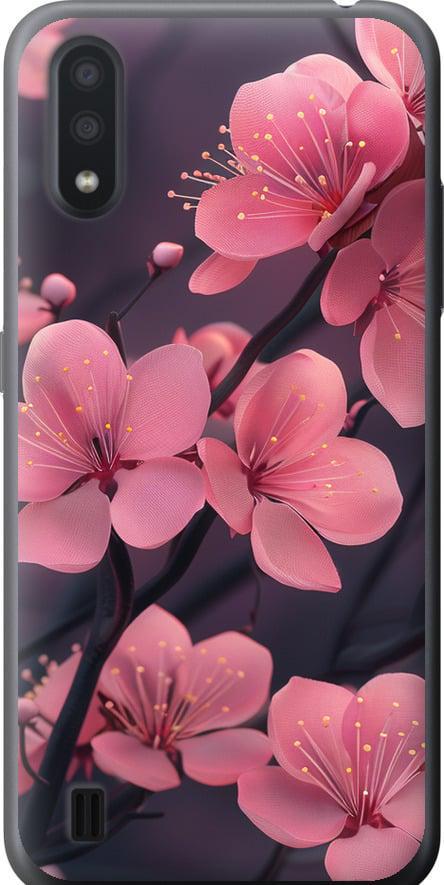 Чехол на Samsung Galaxy A01 A015F Пурпурная сакура (6075t-1842-42517) Чехол на Samsung Galaxy A01 A015F Пурпурная сакура (6075t-1842-42517)