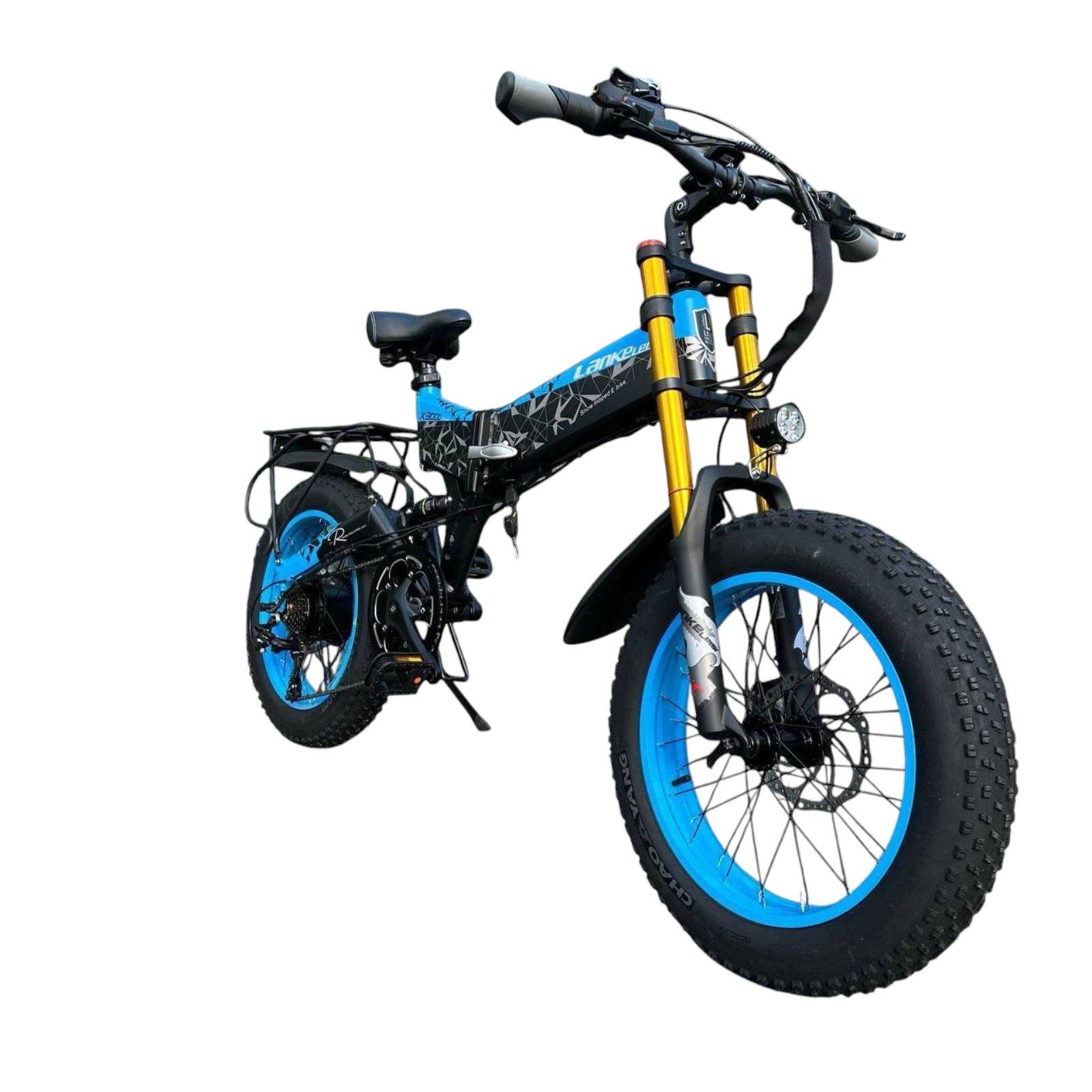 Электровелосипед VOLTO Lankeleisi X3000 Plus 1000W 18Ah алюминиевый Синий