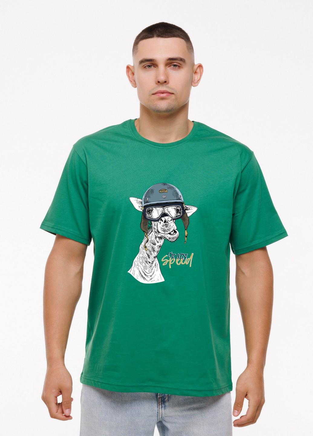 Мужская футболка Crazy speed Наталюкс M Красный (1218039166421)