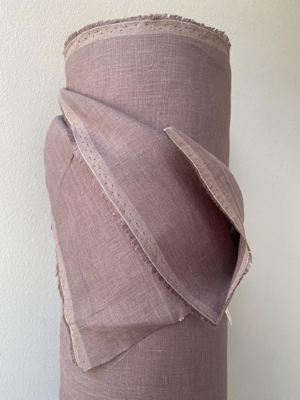 Ткань LINEN PLUS льняная 260 см 1637 Светло-коричневый - фото 3