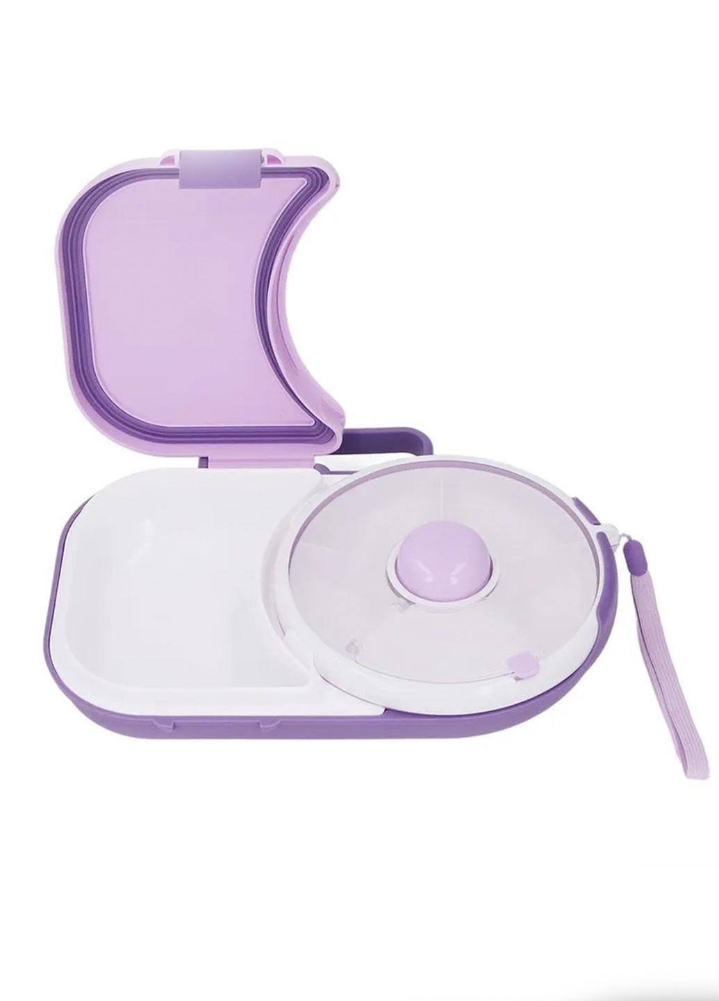 Ланч-бокс дитячий AND з поворотним механізмом 5 відділень Фіолетовий (532113)