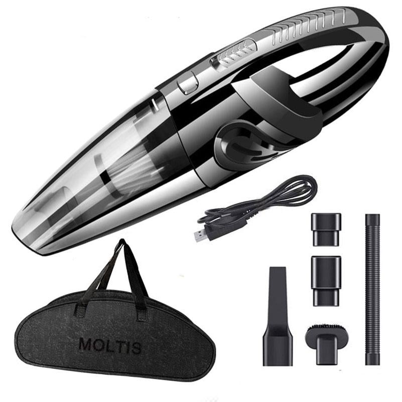 Car vacuum cleaner Moltis Z2 handheld wireless USB 12 0W 2200 mAh Black