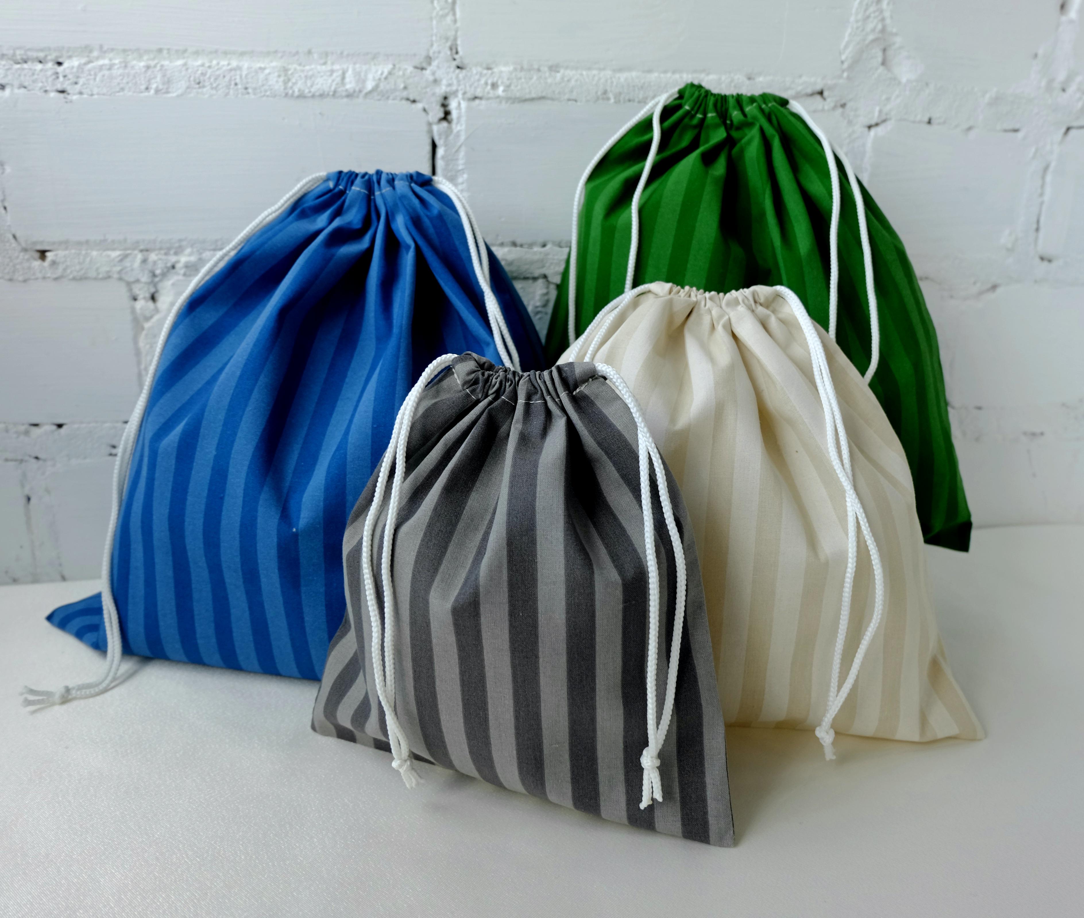 Набір мішків еко мішок в смужку 4 шт. (29113985)