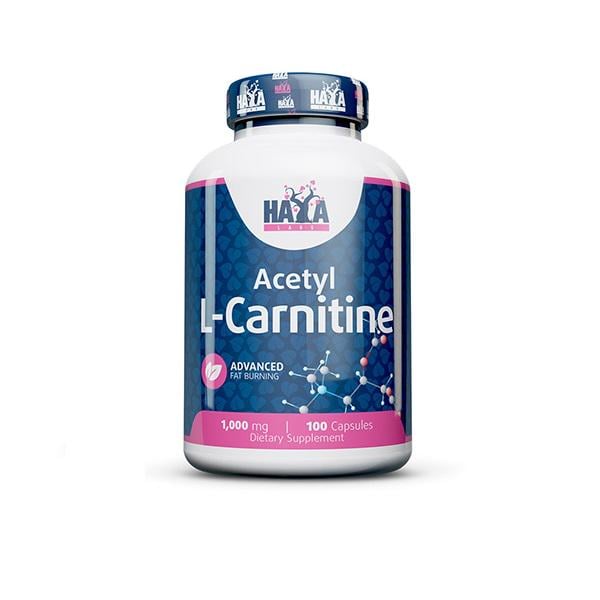 Ацетил L-карнітин HCL Haya Labs Acetyl L-Carnitine 1000 mg 100 capsules