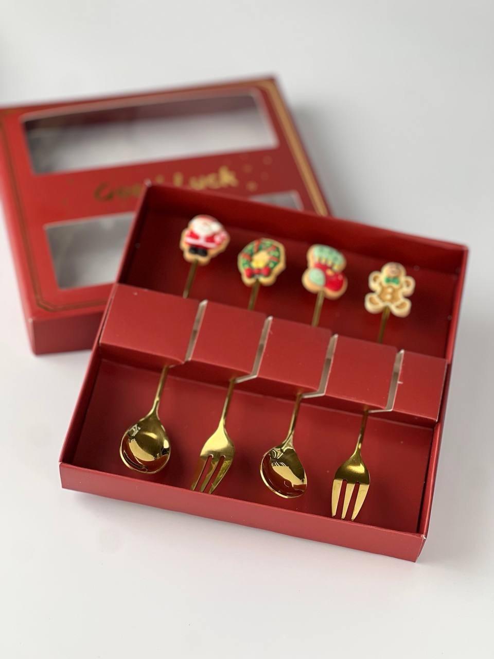 Столовые приборы Olens Good Luck 2 ложки и 2 вилки (102-1486)