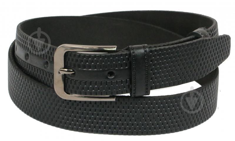Кожаный ремень Skipper 110-130 x 3.5 см Черный (1051-35)