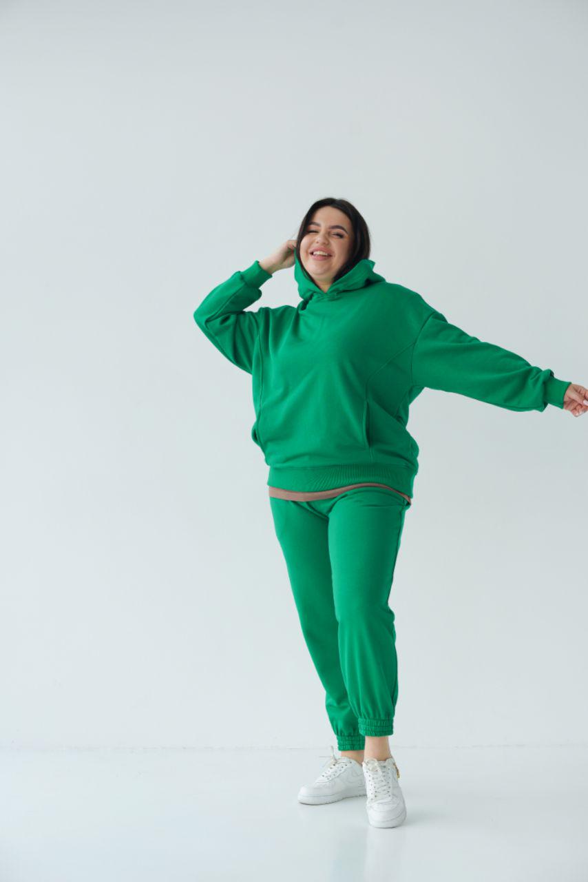 Костюм спортивный Freedom унисекс футер пинье р. 48-50 Зеленый (14-7717ж 3)