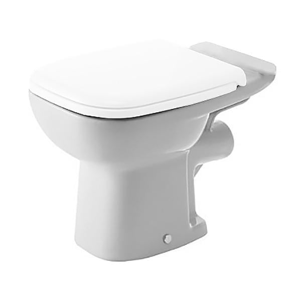 Унитаз компакт Duravit D-CODE 650x355 прямоугольный без сидения Белый (21110900002)