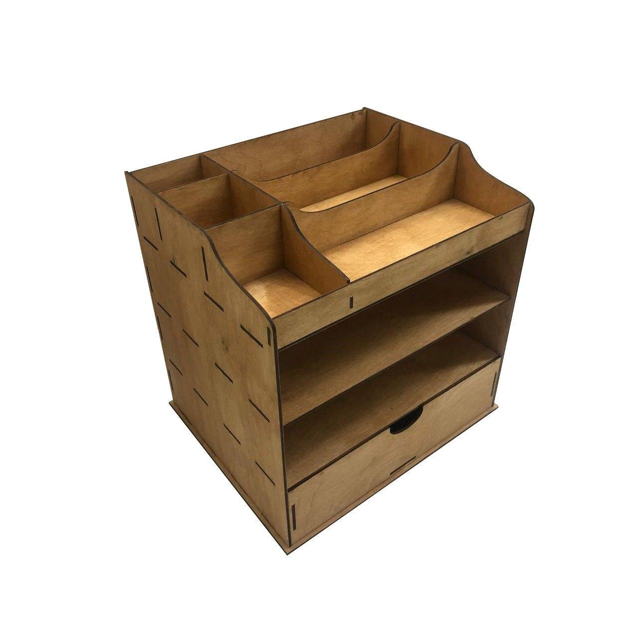 Органайзер для хранения косметики WoodCraft из дерева 28х23х28,5 см - фото 3 Органайзер для хранения косметики WoodCraft из дерева 28х23х28,5 см - фото 3