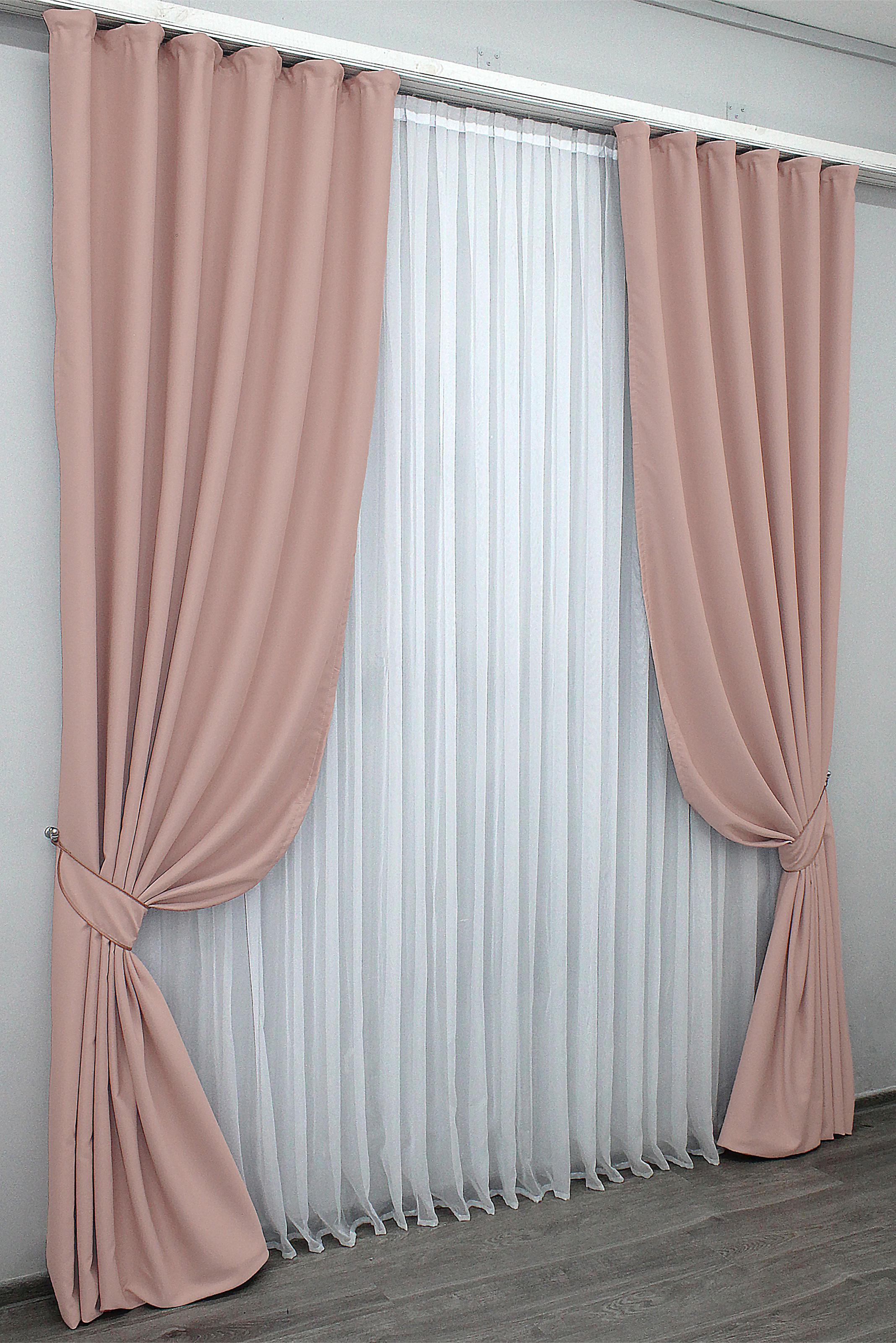 Комплект штор VR-Textil Midnight № 1226ш блэкаут 150х290 см 2 шт. Светло-пудровый (33-0072) - фото 3 Комплект штор VR-Textil Midnight № 1226ш блэкаут 150х290 см 2 шт. Светло-пудровый (33-0072) - фото 3