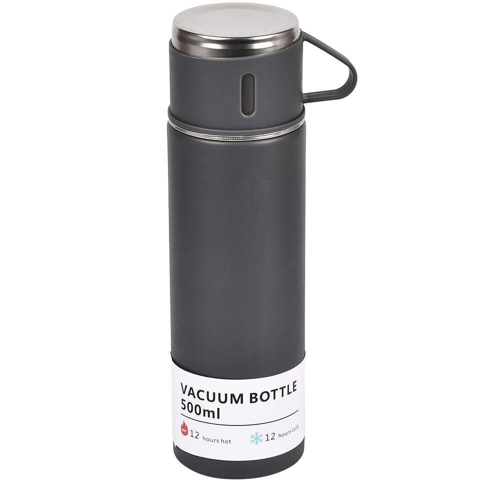 Термос з нержавіючої сталі з чашкою-кришкою до 12 год 500 мл Grey (32810805)