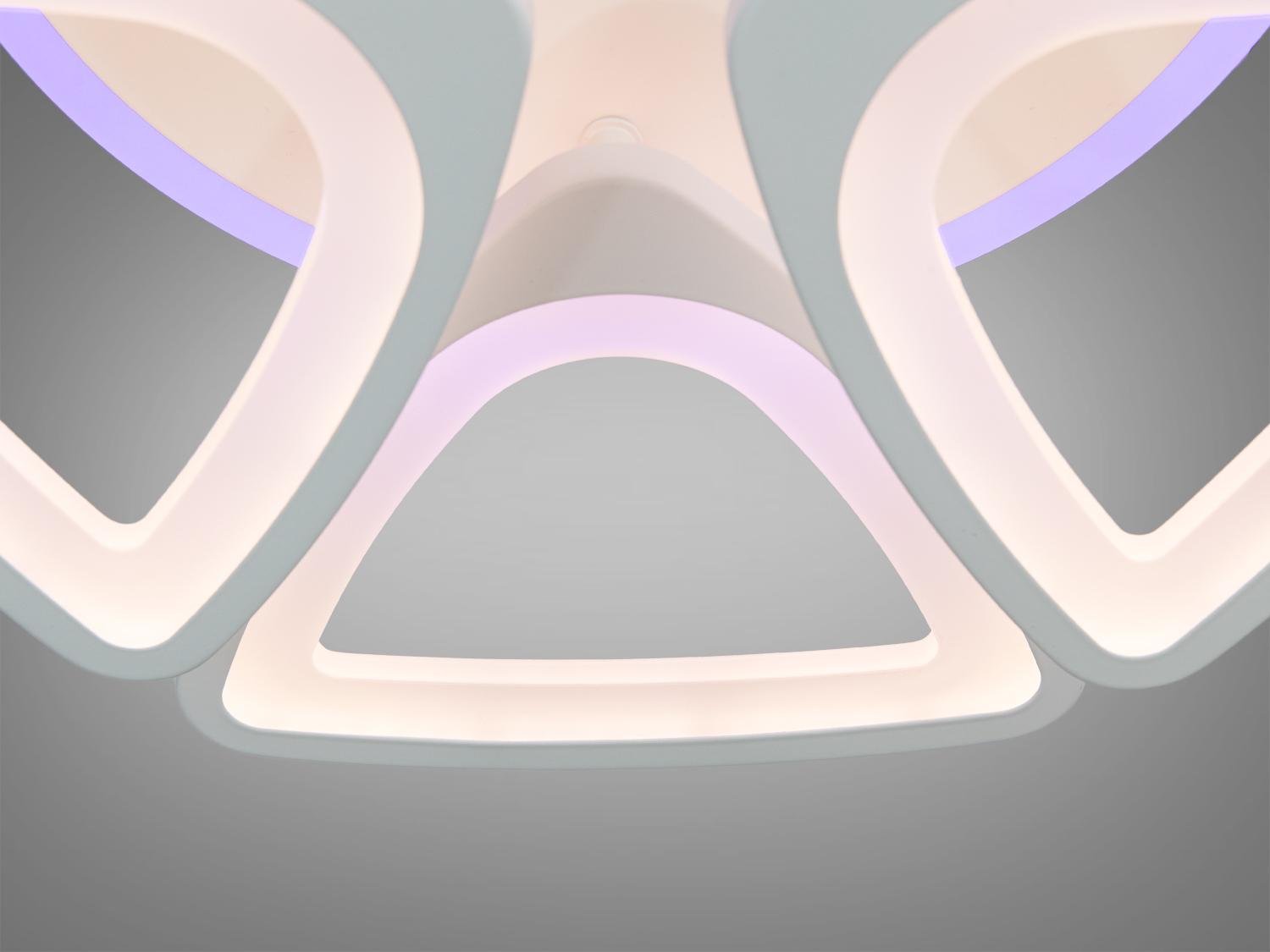 Люстра LED 115 W акриловая с пультом Белый (S8118/3+3WH LED 3colo) - фото 5 Люстра LED 115 W акриловая с пультом Белый (S8118/3+3WH LED 3colo) - фото 5