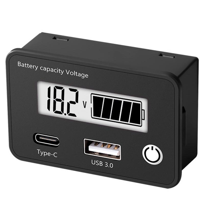 Вольтметр/амперметр Lesko 6140 цифровий White (9723077)