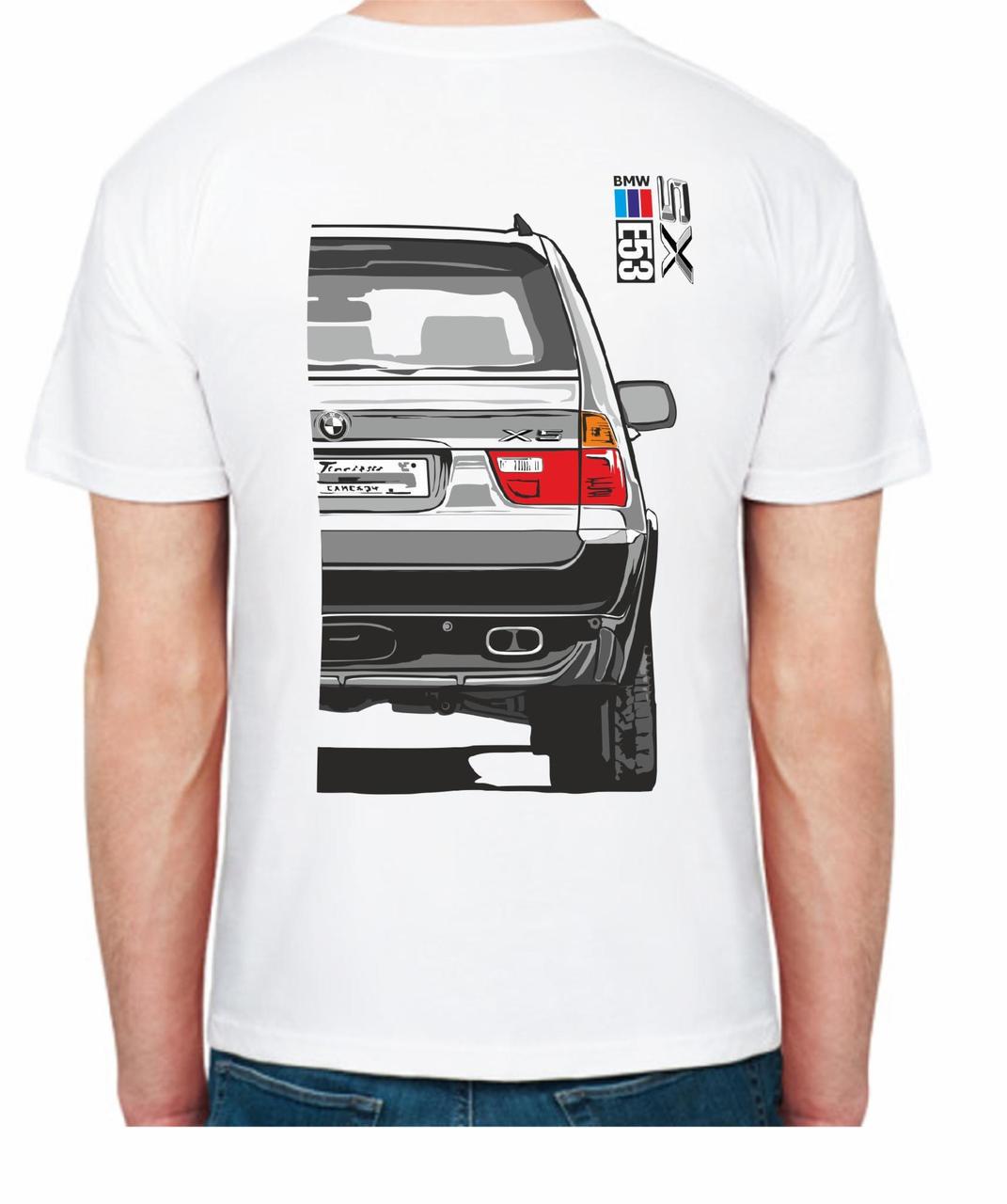 Футболка чоловіча Avtolife BMW X5 E53 Stock FR 107253 M Білий (2494943728) - фото 2 Футболка чоловіча Avtolife BMW X5 E53 Stock FR 107253 M Білий (2494943728) - фото 2