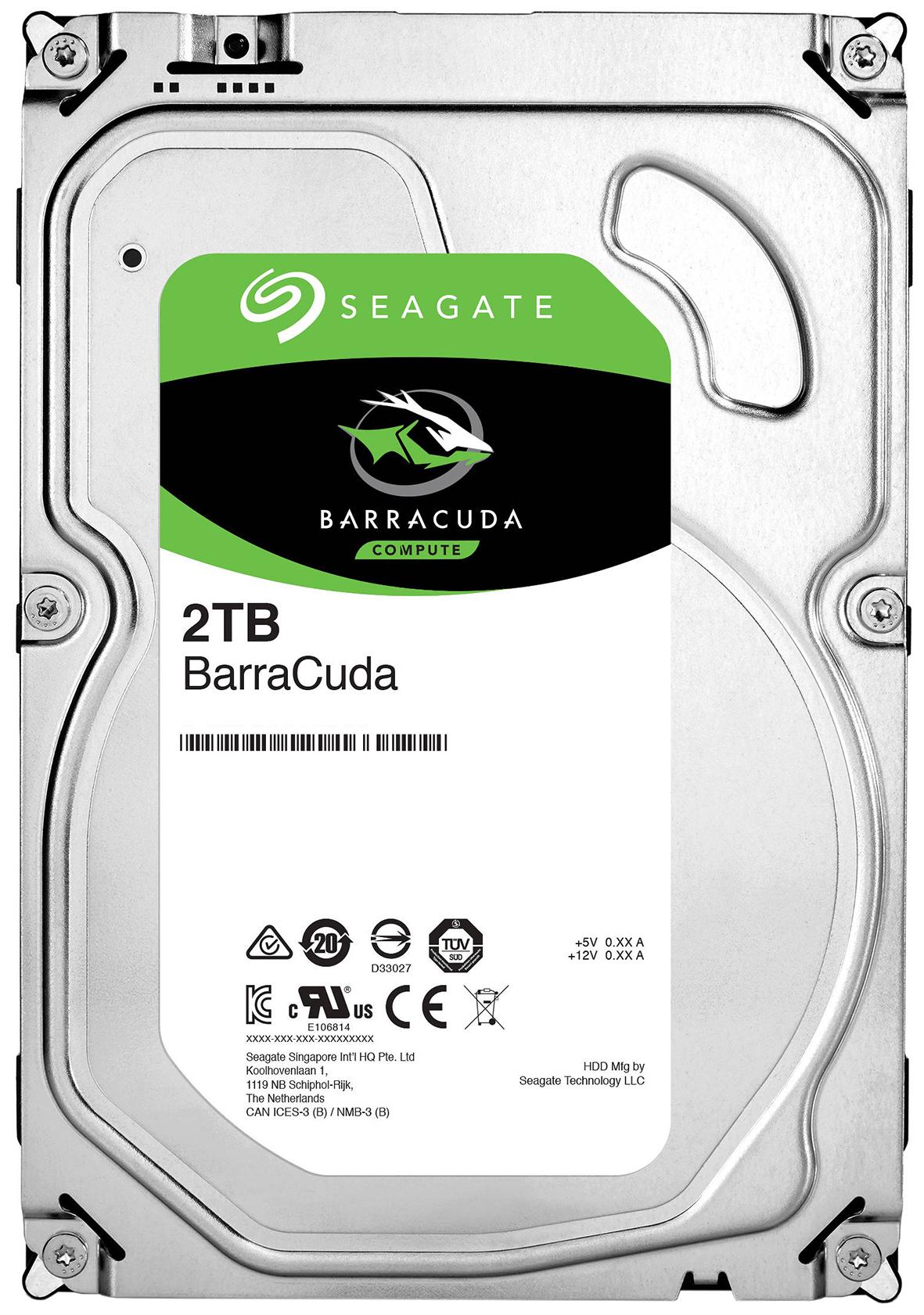 Жесткий диск Seagate BarraCuda для стационарного ПК 3,5" Sata 3.0 HDD 2 TB (25092021_123) - фото 1