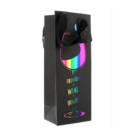 Пакет подарунковий Stenson R95010 Wine time 36x12x10 см (20564176)