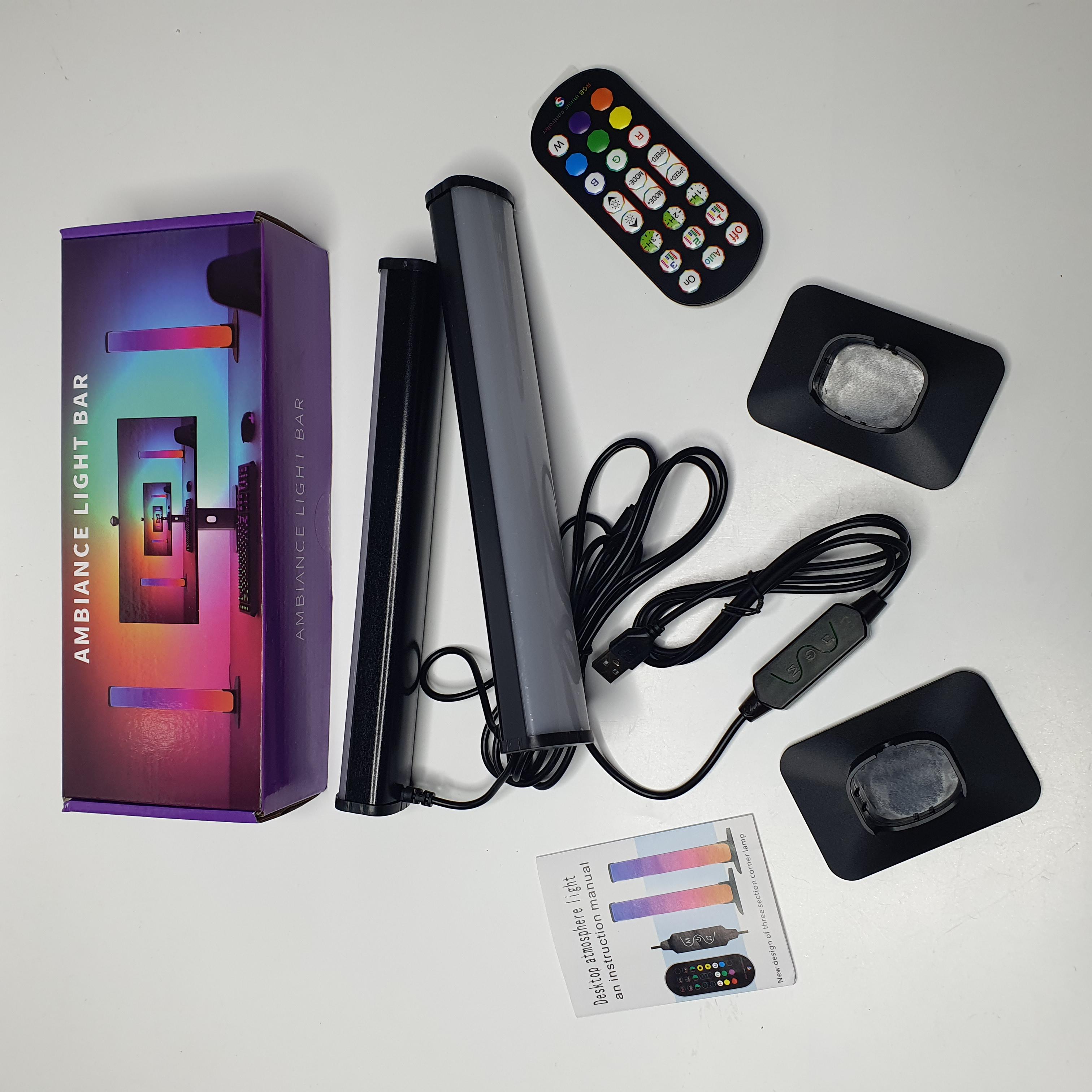 Лампа настольная светодиодная RGB для ПК телевизора и вечеринок умная с пультом управления (HA-184)