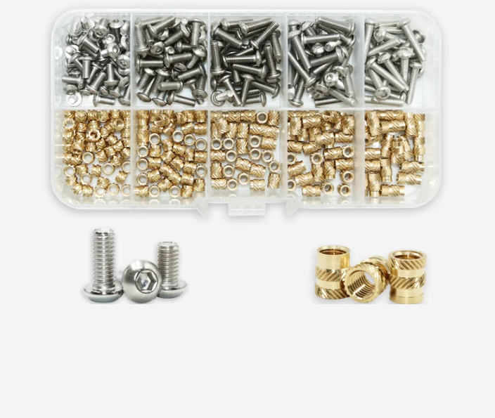 Термогайки з гвинтами для 3D моделей PLA/ABS Spec М3 мм 320 шт. (SP-16603320)