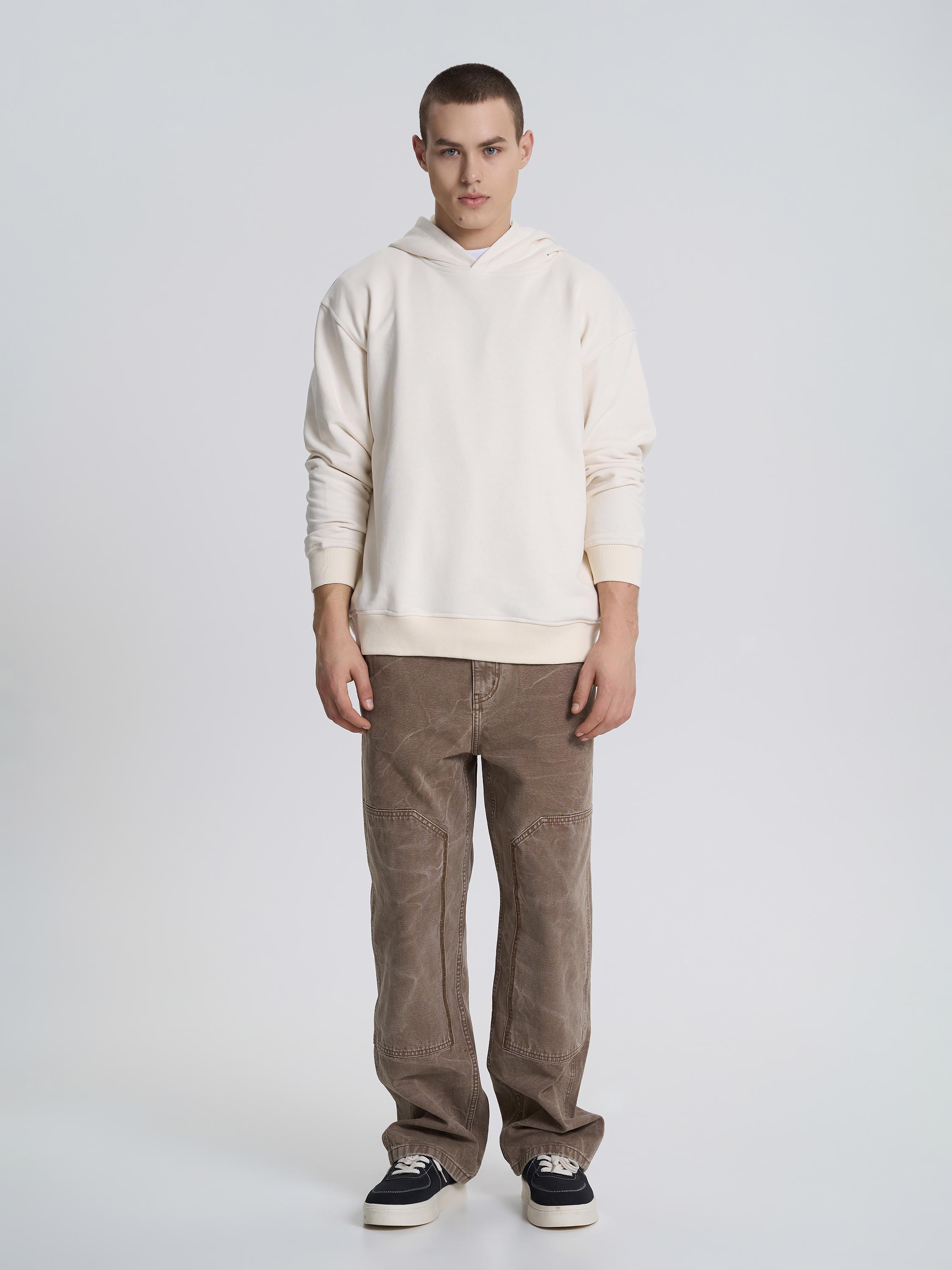 Худі чоловічий без кишені ROZA 240619 XS Світло-бежевий (4824005723568) - фото 2 Худі чоловічий без кишені ROZA 240619 XS Світло-бежевий (4824005723568) - фото 2