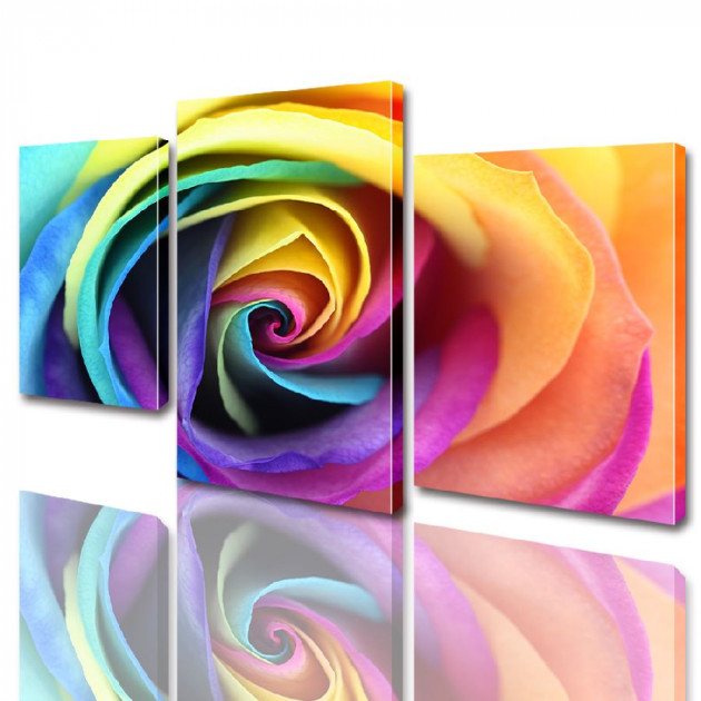 Картина модульная ArtStar Роза ADFL0012 120х180 см 3 части
