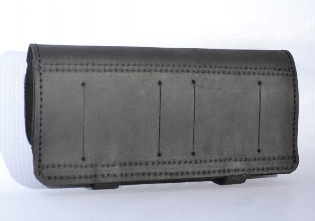 Подсумок 8 патронов кожа ретро 12 калибр Черный (10151/1) - фото 4