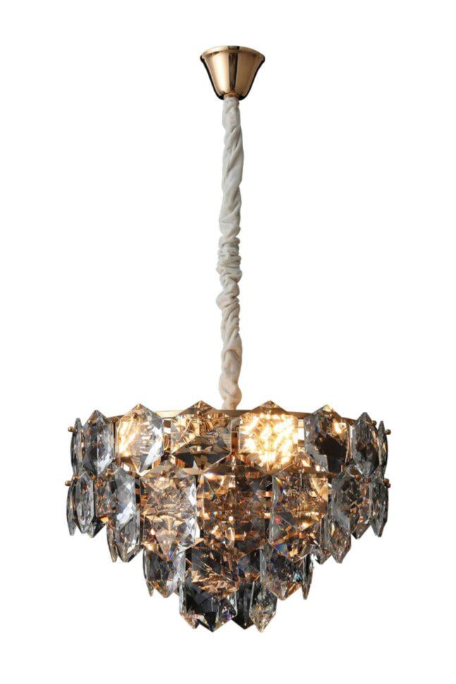 Люстра хрустальная WunderLicht K5440 50x93 см Желтый (K5440-48)