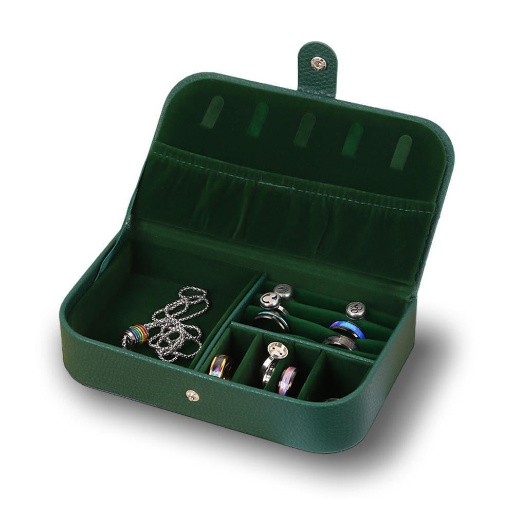 Шкатулка-органайзер для хранения 20+ ювелирных украшений/бижутерии экокожа Зеленый (13843670) Шкатулка-органайзер для хранения 20+ ювелирных украшений/бижутерии экокожа Зеленый (13843670)