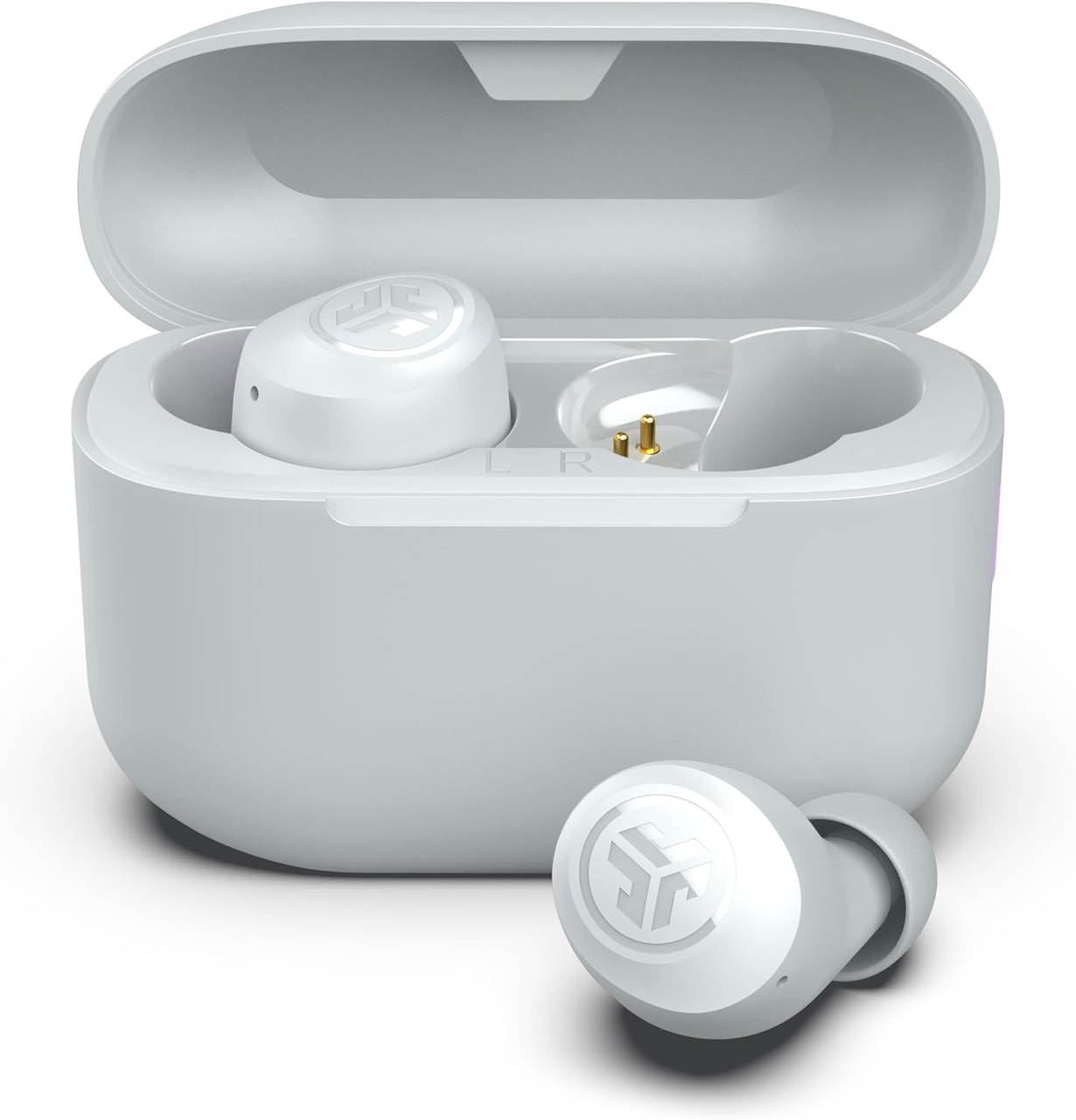 Наушники беспроводные JLab Go Air Pop+ с микрофоном влагозащищенные White (3075390103)