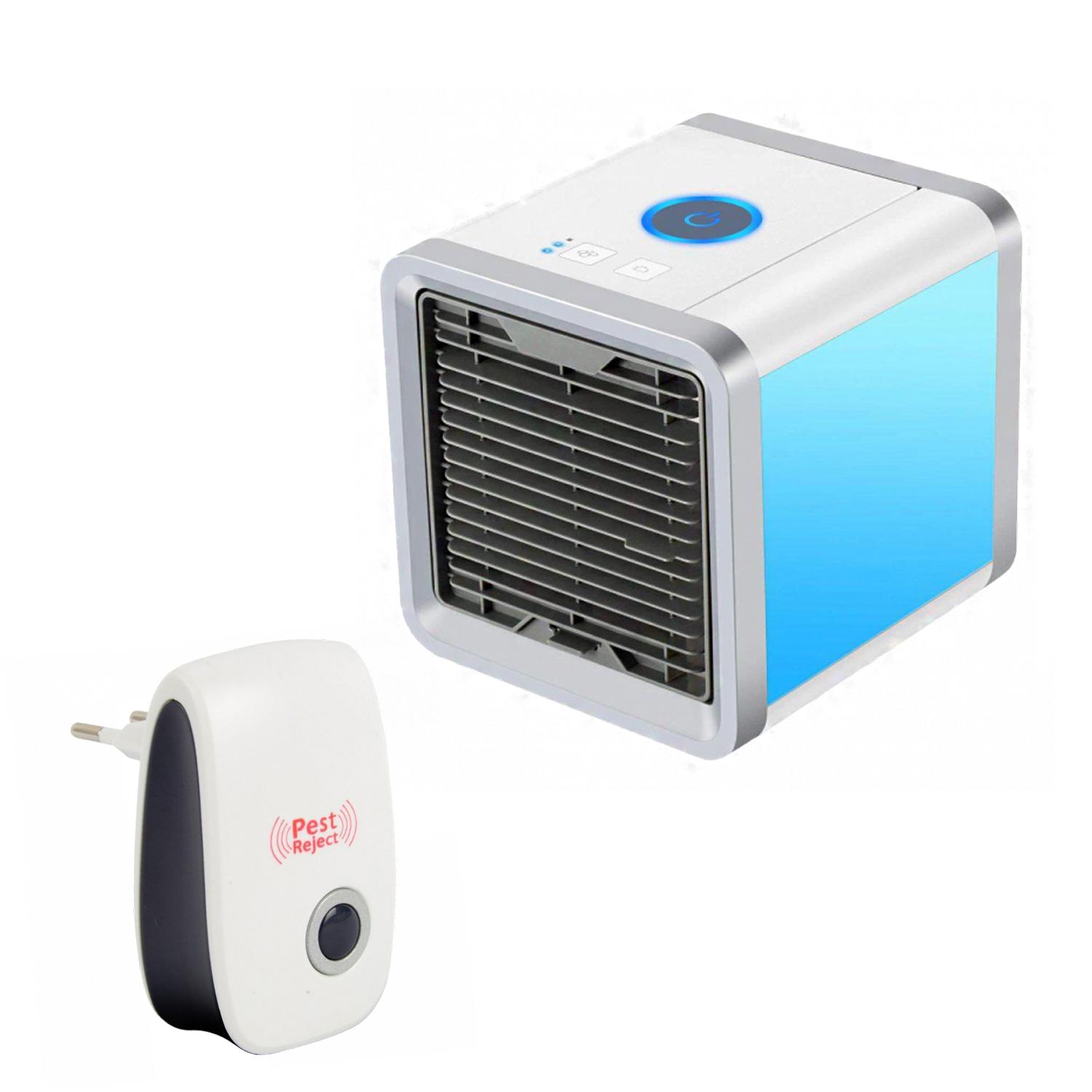 Охладитель воздуха портативный с очисткой/увлажнением и отпугиватель ультразвуковой (ff7889e2)