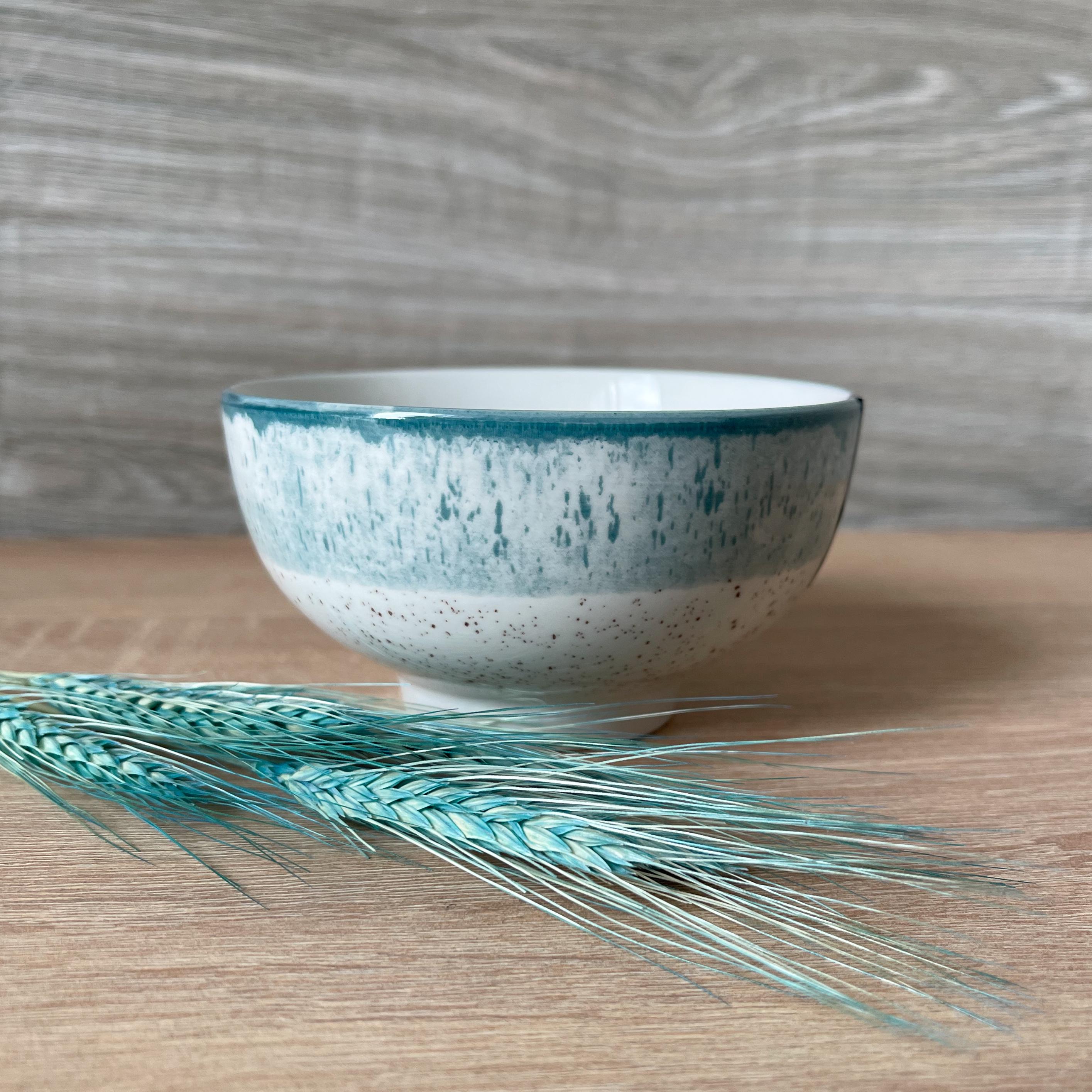 Столовий сервіз Ardesto Siena 5 предметів 1 особа порцеляна Біло-блакитний - фото 16