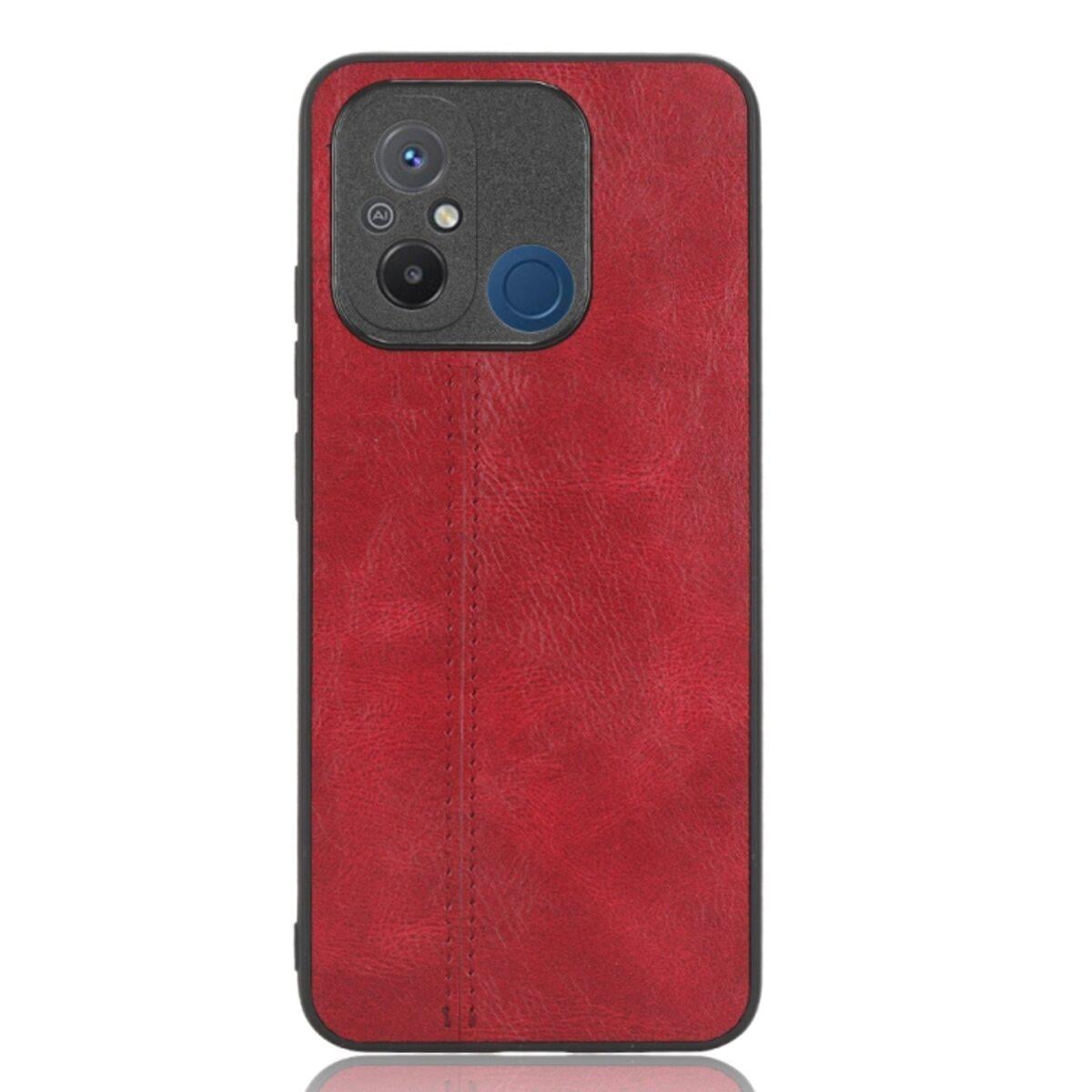 Противоударный чехол для Xiaomi Redmi 12C/Poco С55 Cosmiс Leather Case Red