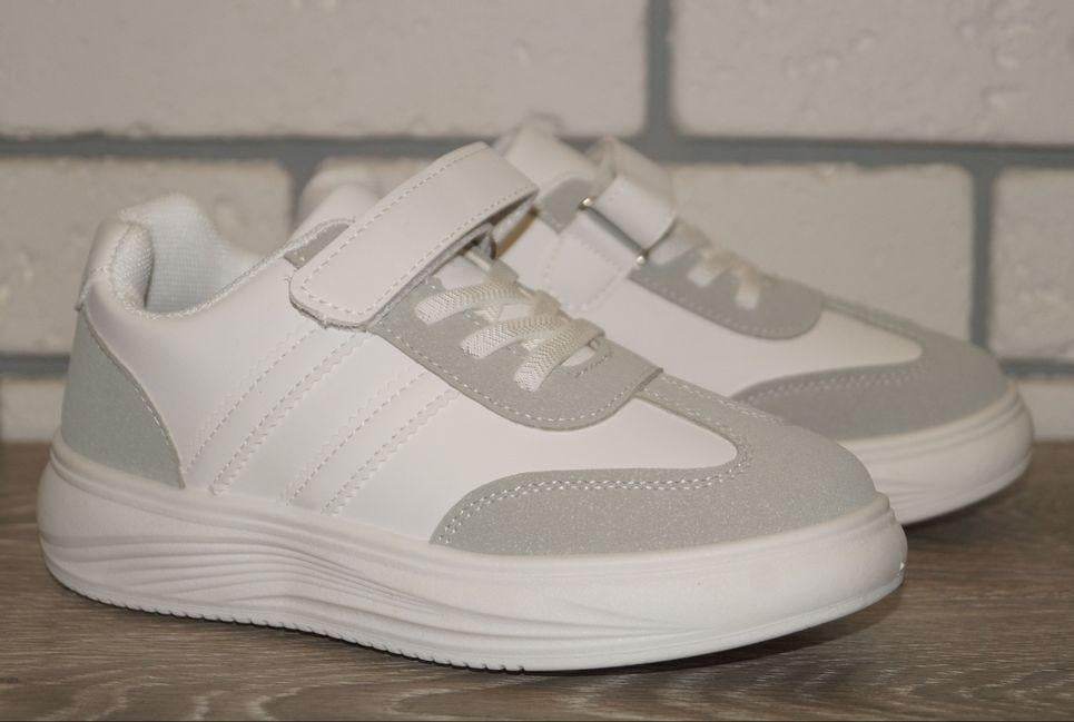 Кросівки демісезонні дитячі XIFA р. 36 21 см Білий/Сірий (31501-36) - фото 2 Кросівки демісезонні дитячі XIFA р. 36 21 см Білий/Сірий (31501-36) - фото 2