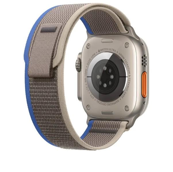 Ремешок для часов Nylon для Apple Watch 42/44/45/49 мм Grey/Blue