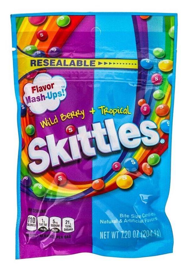Конфети Skittles wild berry + tropical 204,1 г (877751497)