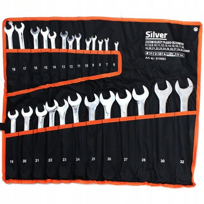 Набор ключевых ключей Silver 25 шт. 6-32 мм (SilverS10993)