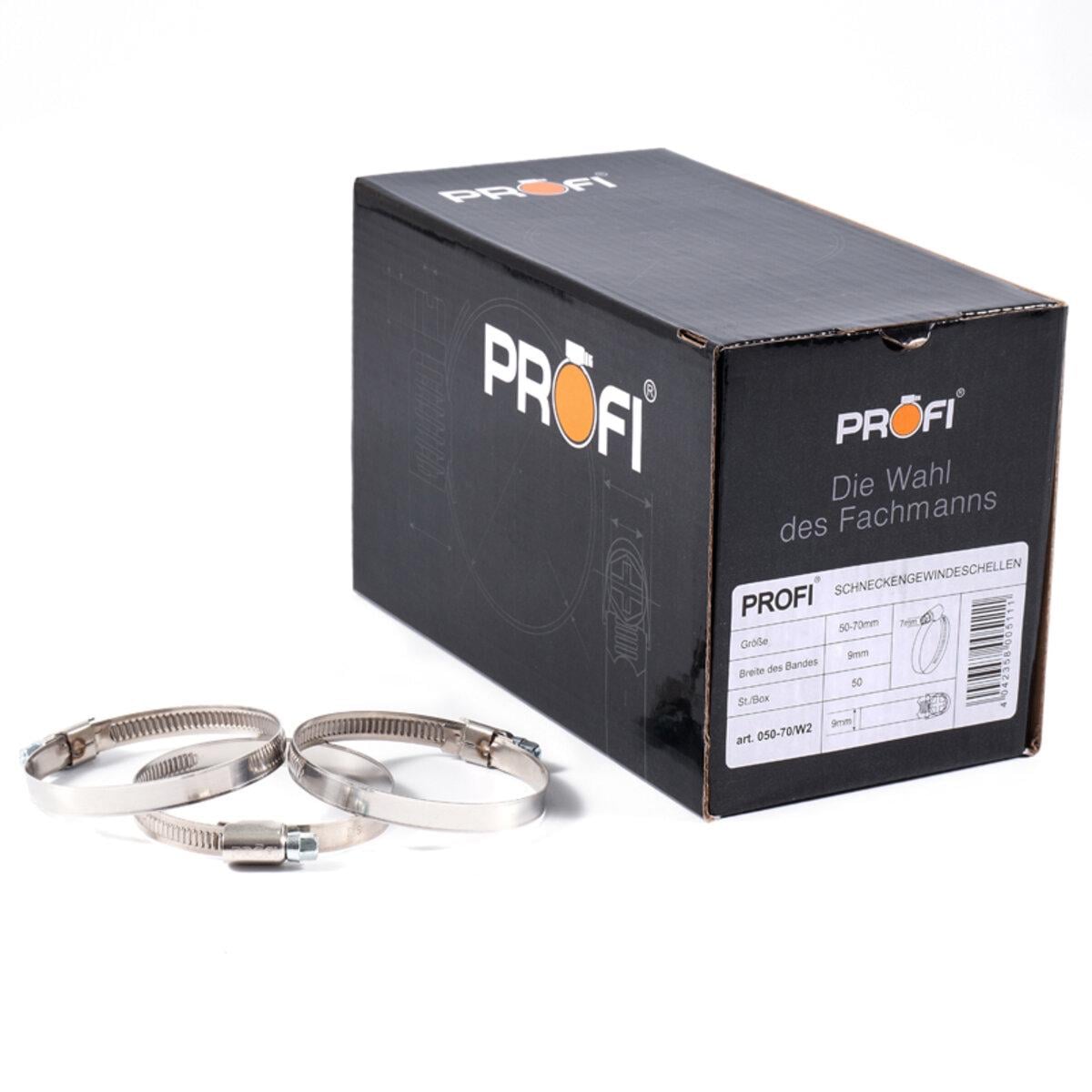 Хомуты Profi 50 шт. 50-70/W2/9 мм/