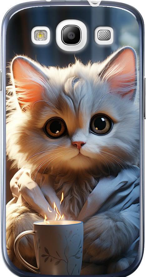 Чехол на Samsung Galaxy S3 Duos I9300i White cat (5646u-50-42517)