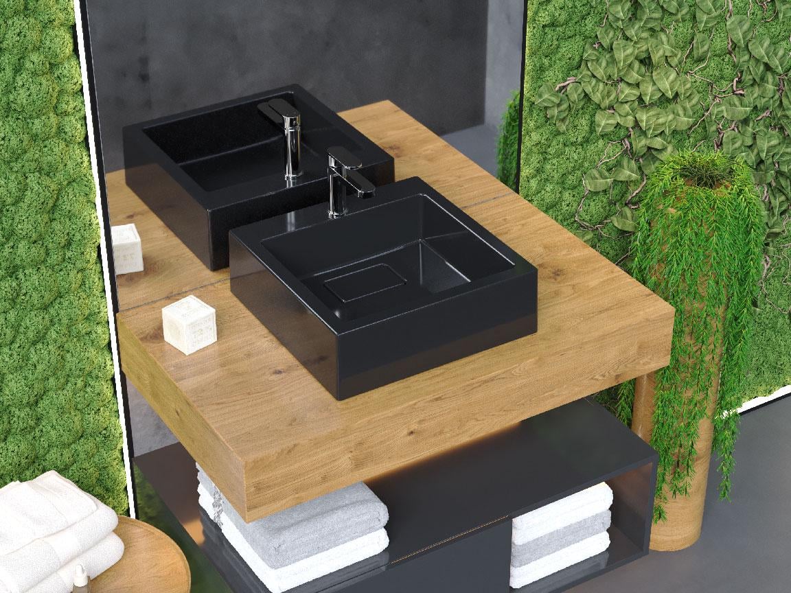 Умывальник накладной Status Aria 40 Black (33244558)