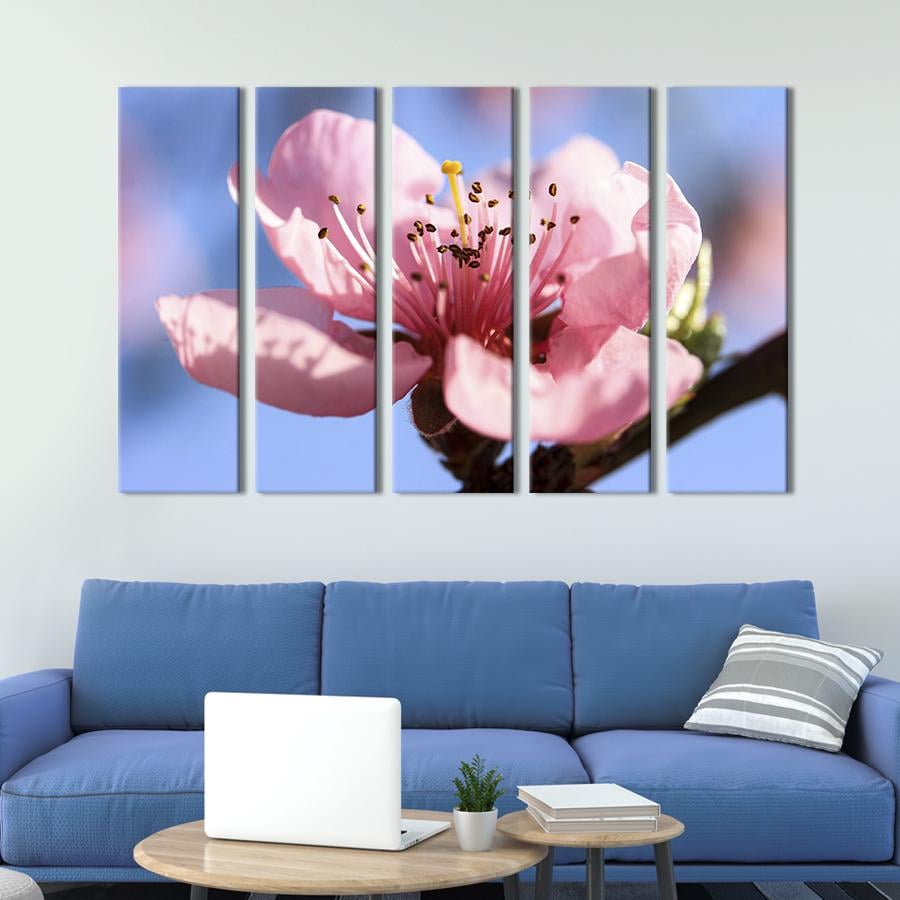 Картина на холсте Красивый цветок персика 87x50 см (841-51)