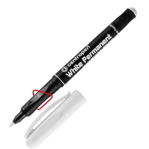 Маркер перманентний Centropen 1,2 мм Білий (2686/11)