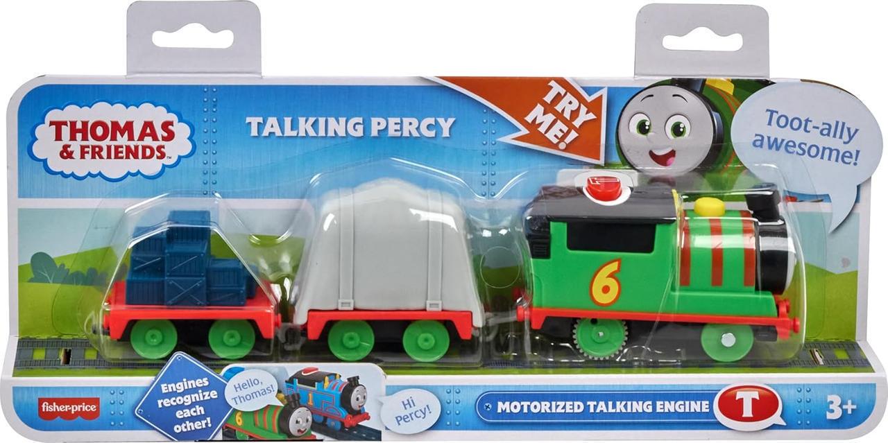 Поезд моторизованный Thomas & Friends Motorized Train Talking Percy Engine