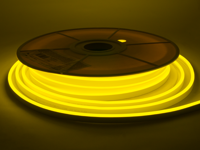 Неон світлодіодний AVT 64-LY 6x12 мм 120 LED 2835 24V 9 Вт/м IP65 бухта 25 м лимонно-жовтий (8759) - фото 2