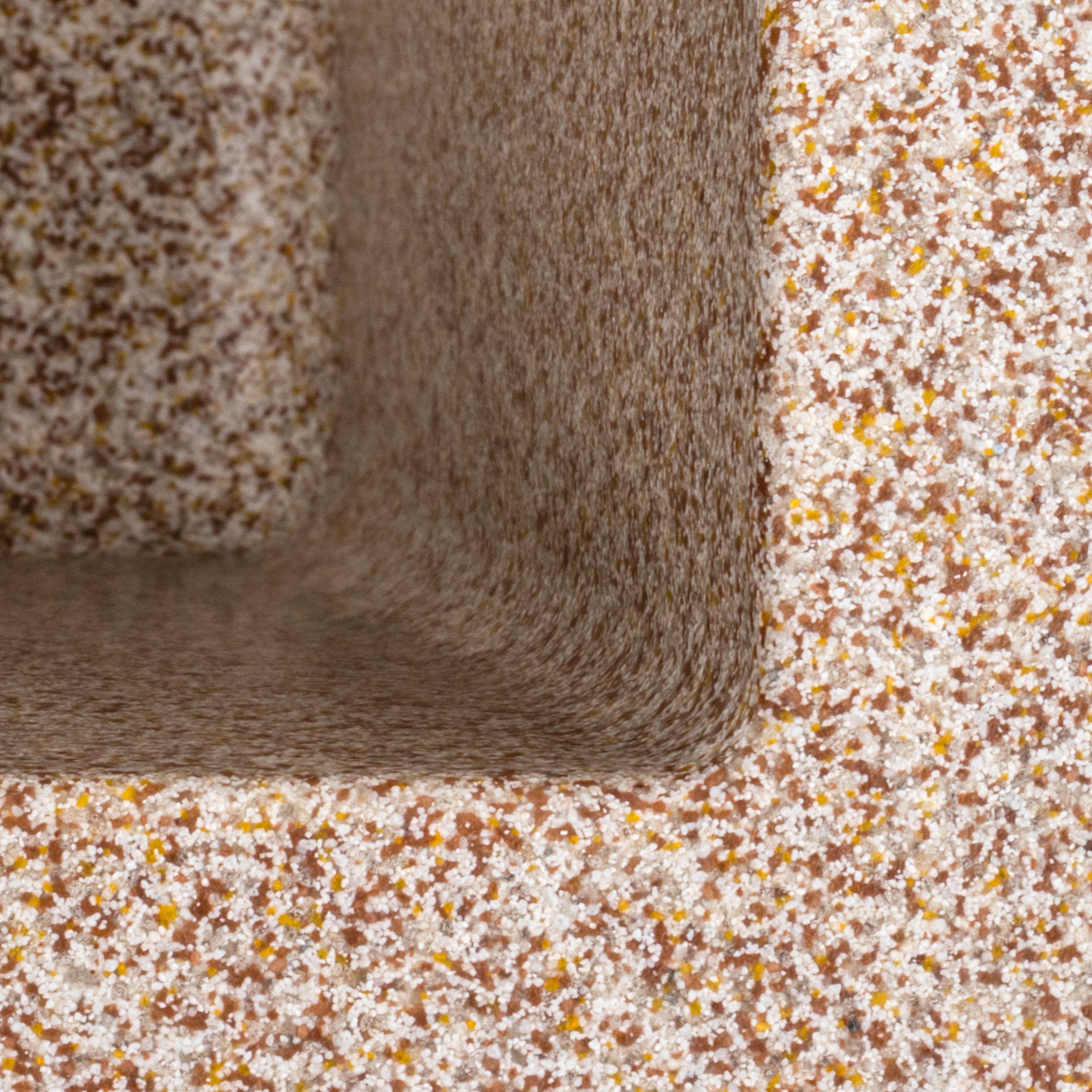 Мийка кухонна Platinum PLS-A40838 гранітна квадратна 440x440 мм Бежевий (25964432) - фото 6