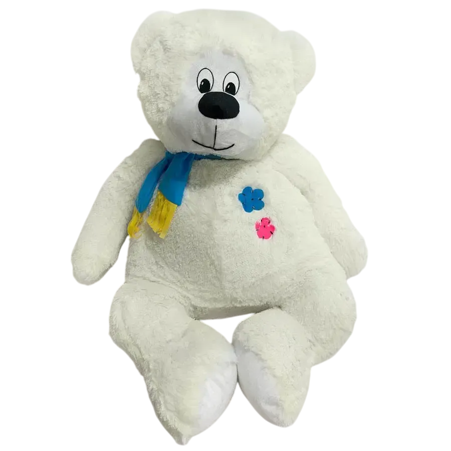 Мягкая игрушка Медведь Косолапый из искусственного меха 100 см Молочный (150-98-ZL0883)