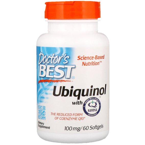 Коензим Doctor's Best Ubiquinol with Kaneka 100 мг 60 Softgels DRB-00205