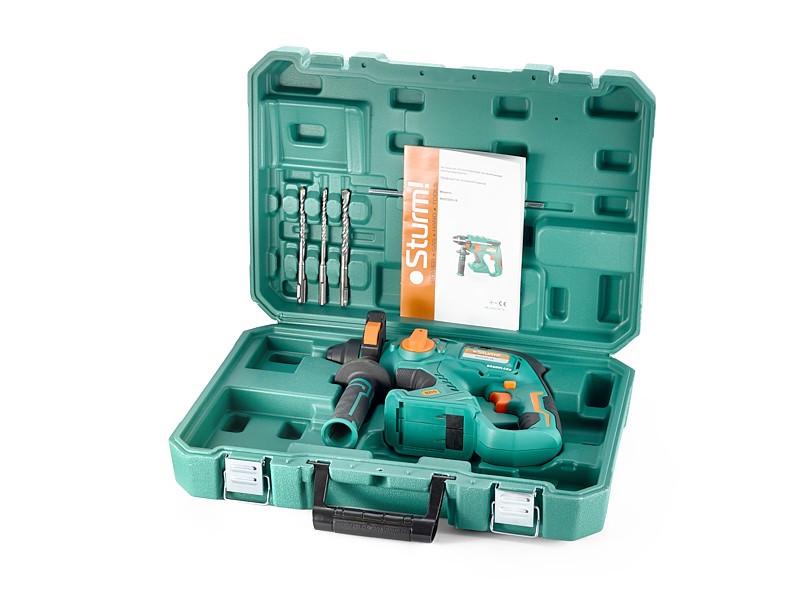 Перфоратор акумуляторний Sturm RH2520CLB 2415714618 ударний у кейсі 20 В без АКБ та ЗУ - фото 2 Перфоратор акумуляторний Sturm RH2520CLB 2415714618 ударний у кейсі 20 В без АКБ та ЗУ - фото 2